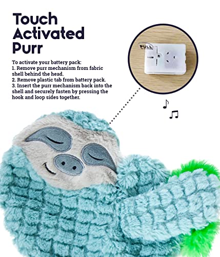 Petstages Catstages Purr Pillow Snoozin' Sloth Soothing Plush Cat Toy #TOP2