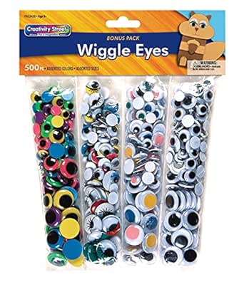 Creativity Street Wiggle Eyes Multi-Pack, 500-Piece Pack (AC3435)