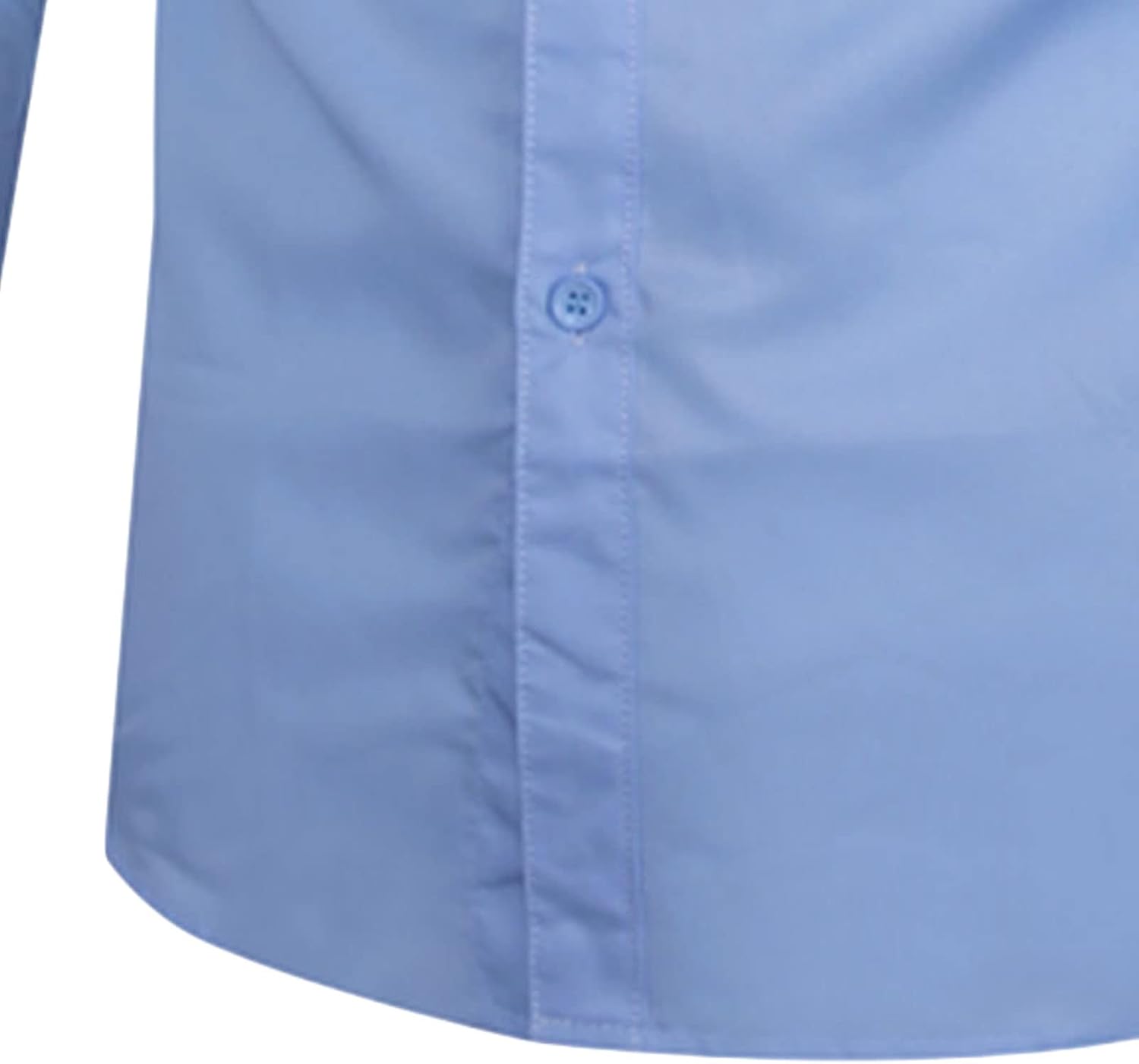 Men's Shirt Long Sleeve Soild Top Casual Button Down Collared Beach Shirts Regular Fit Business Dress Shirts