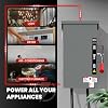 200A Generator Transfer Switch for Home Generator, 48000W Manual Double-Throw Disconnect Switch, 120/240-Volt, NEMA 3R with Wiring Lugs, Indoor/Outdoor (200A 2P Grey)
