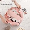 Ymlike-Large-Capacity-Portable-Travel-Cosmetic-Bag-2-Layer-Visible-Wet-Dry-Separated-Toiletry-Bag-with-Handles-Clear-Handbag-Organizer-Makeup-Case-Storage-Pouch-for-Women-and-Girls-White Ymlike Large Capacity Portable Travel Cosmetic Bag, 2 Layer Visible Wet Dry Separated Toiletry Bag with Handles, Clear Handbag Organizer Makeup Case Storage Pouch for Women and Girls (White)