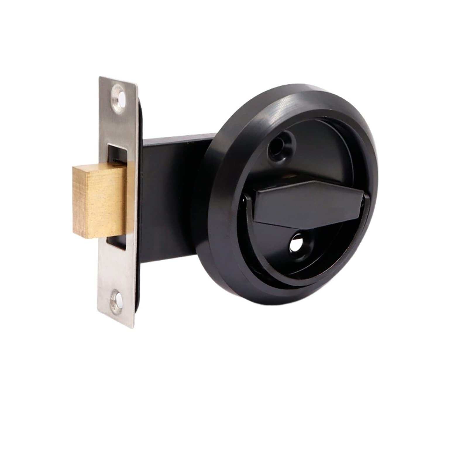 Cerradura de Acero Inoxidable 304 Manija Invisible Empotrada Cerraduras de Puerta Ocultas Gabinete Casillero de un Solo Lado (Color : 1, Size : 1) (Color : 1, Size : 1)