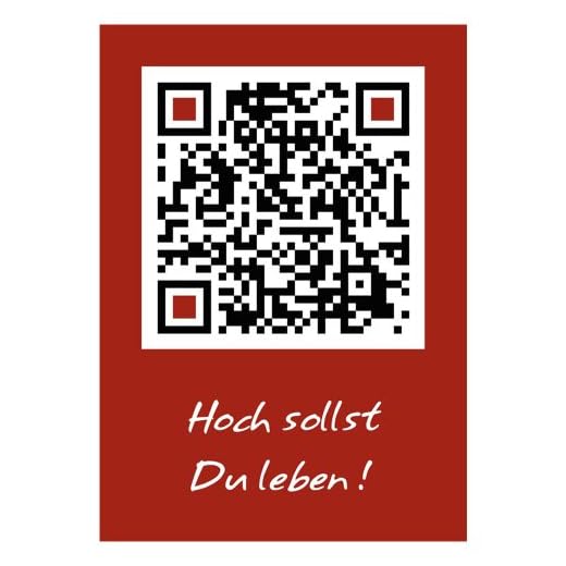 10-pack QRCP QR-kod vykort – DINA6 – så du borde leva på! Kortscanna och se rolig djurbild. Superkort-skämt för födelsedagar.
