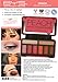 BYS On-The-Go Peach Eyeshadow Palette with Primer Highlighter and Mirror, 6 Eyeshadows, 1 Highlight, 1 Prime