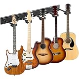 SKAEHP 5 Guitar Wall Mount Rack – Solid Aluminum Slatwall Rail - for Three...