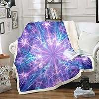 Loussiesd - Coperta in pile con motivo a libellula, per letto