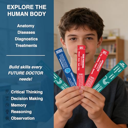 Image of Chalk & Chuckles Smart Sticks Medical Science - Human Body Puzzle Game for Future Doctors, STEM Biology Learning Toy for Kids 10+, Educational Gift for Teens-Boys, Girls 7-14 Years