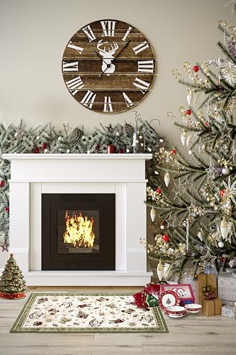 Villeroy & Boch Design Teppich Nostalgic Shine - Toy's Delight - Christbaum Decke, Eingangsmatte, Weihnachtsbaum Vorleger für Wohnzimmer, Schlafzimmer, Esszimmer, Flur - Grün Multifarben, 50x80 cm Villeroy & Boch Design Teppich Nostalgic Shine - Toy's Delight - Christbaum Decke, Eingangsmatte, Weihnachtsbaum Vorleger für Wohnzimmer, Schlafzimmer, Esszimmer, Flur - Grün Multifarben, 50x80 cm