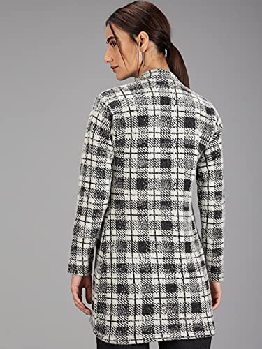 Image of eWools Women's Wool Blend Banded Collar Cardigan Sweaters