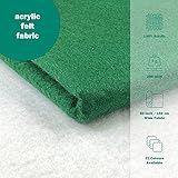 Olive Green Craft Felt Fabric Premium Material for Art Sewing Festive Decorations DIY Art Decor Table wear | 60” – 150 cm Wide | Sold by The Metre - Image 2
