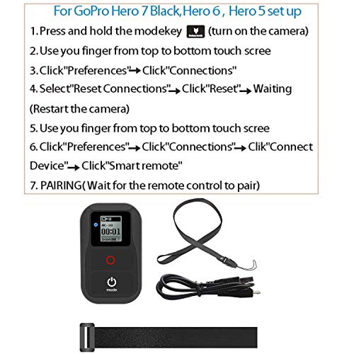 Suptig Remote Wifi Remote Compatible For Gopro Hero 8 Hero 7 Black Hero 6 Hero 5 Hero 4 Hero Session Hero 3 Hero 3+ Hero +Lcd Max Fusion Waterproof Wireless Remote Wifi Remote (Black) #TOP6
