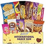 International Snack Box, 15 Unique Treats, Snacks From Around the World, Uniqe Snacks for Office, Family, Gifts And Parties, Suitable for use by Children and Adults, Foreign Snack Box
