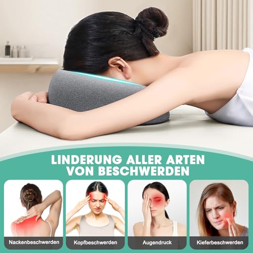 DNGH Massage Kopfstütze für Bett, Massagekissen Kopf Loch, U-Förmiges Massagekissen Gesichtskissen Gesichtswiegenkissen aus Memorys-Schaum zum Schlafen in Bauchlage, Spa, Salon, Massagebett