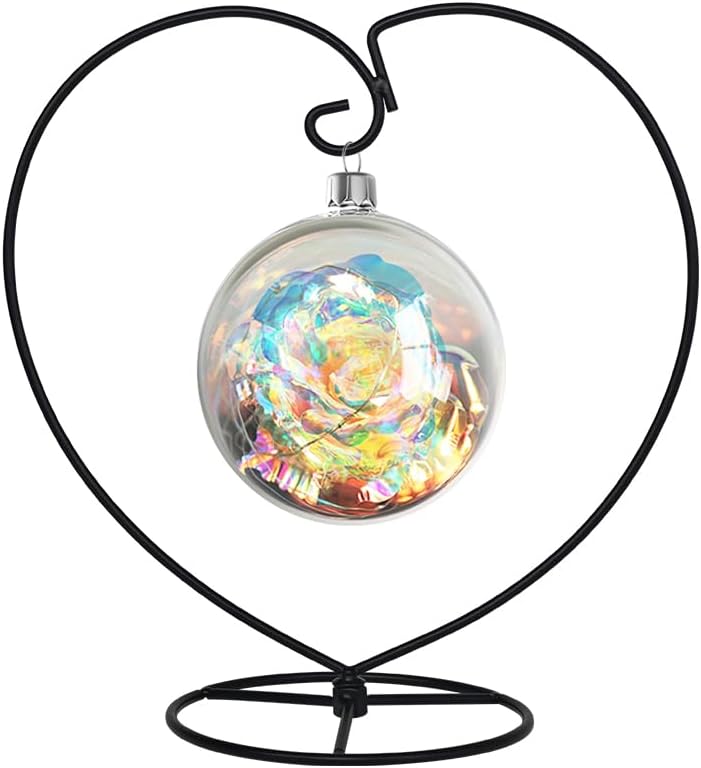 CXLE Ornament Display Stand, Ornament Stand Holder Iron Pothook Stand for Hanging Glass Globe Air Plant Terrarium, Witch Ball, Christmas Ornament and Home Wedding Decoration