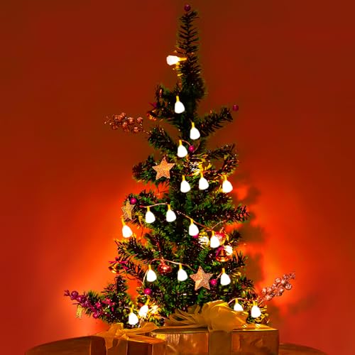 Image of Lexton Fairy 14 Roses LED String Light | 14 LED, Plug Sourced, 4 Meter Long | Suitable for Diwali, Birthday, Festival, Wedding, Party, Patio, Lawn, Restaurants (Pack of 1, Warm White)