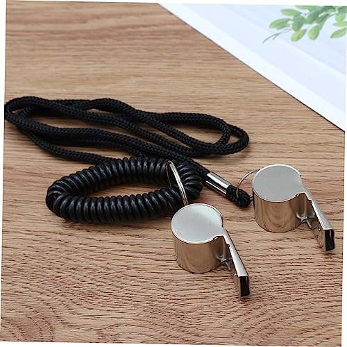 Set de 12 silbatos deportivos de acero inoxidable miniatura 3