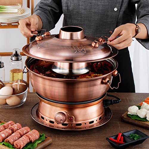 Olla caliente tradicional de cobre 36 cm miniatura 3