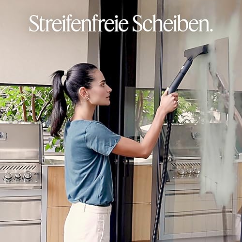 Dupray Neat Dampfreiniger – leistungsstarker Multifunktions-Dampfreiniger für Haus, Böden, Fliesen, Fugen, Möbel, Matratzen, Fenster, Autos & mehr (Neat + 17 Zubehörteile)