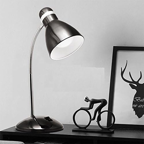 YUCH Retro Lamp Plug Metal Eye Student Iron Bedlamp