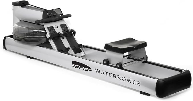 WaterRower M1 Rowing Machine with S4 BLE Monitor | USA Made Water Rower | Original Handcrafted Erg Row Machine for Home Use & Gym