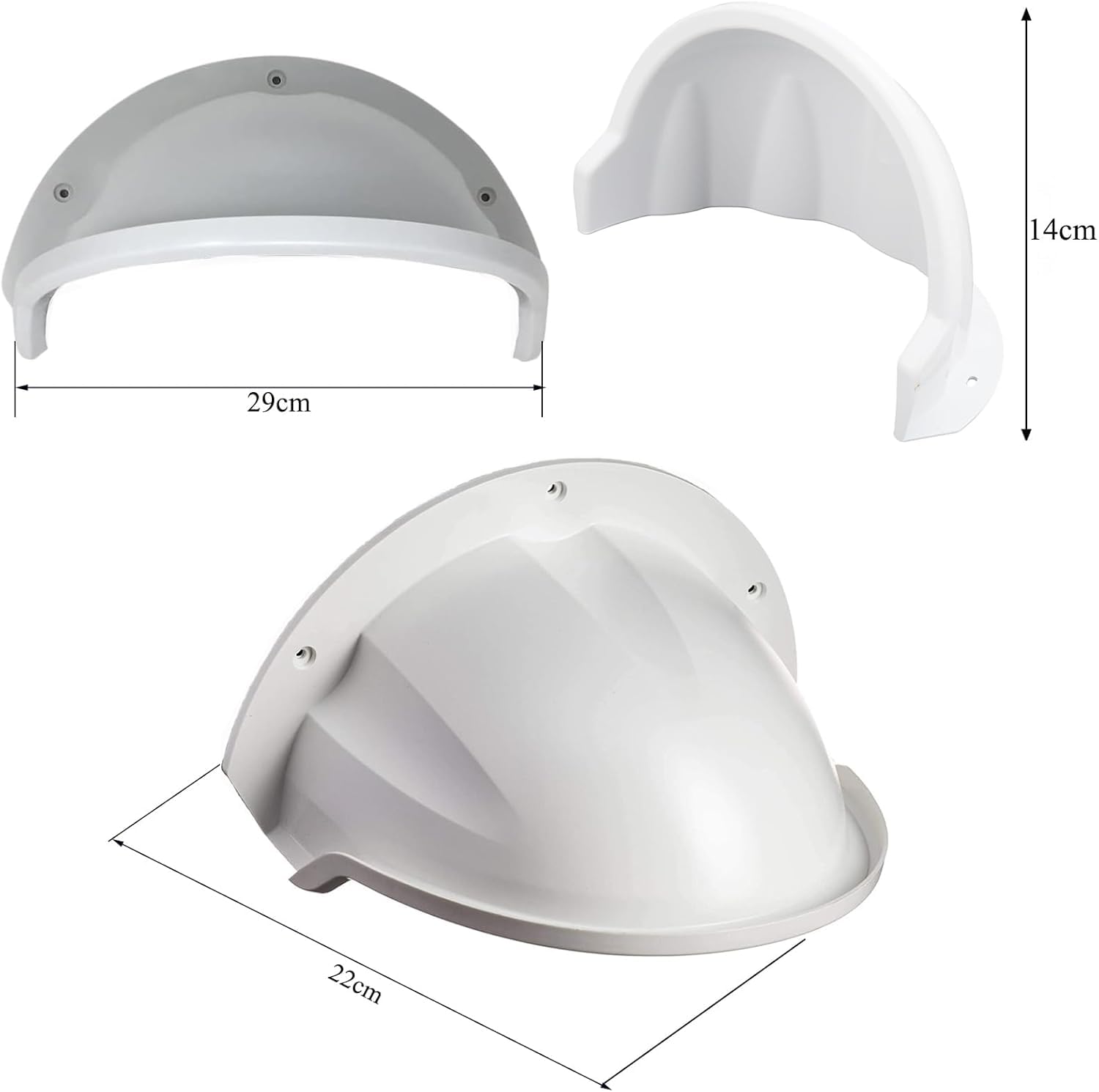 1 custodia protettiva resistente alle intemperie per telecamera di sorveglianza CCTV, custodia solare e piovosa, compatibile con Bullet e Dome (bianco)