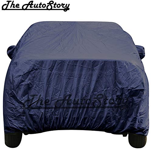 Image of 190 Taffeta Water Resistant Car Body Cover Compatible with Ford Fiesta Old Model with Mirror Pockets (Navy Blue)