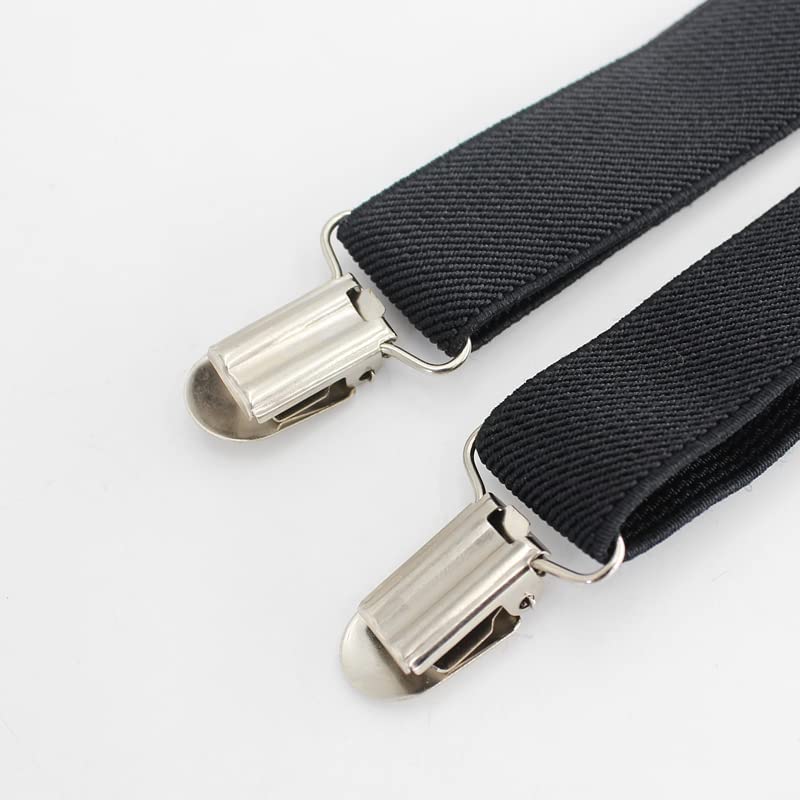 RR DESIGN Suspender for Kids- Adjustable,Y Back with satin pre-tied neck bow tie (4-8 Years, Black) 2