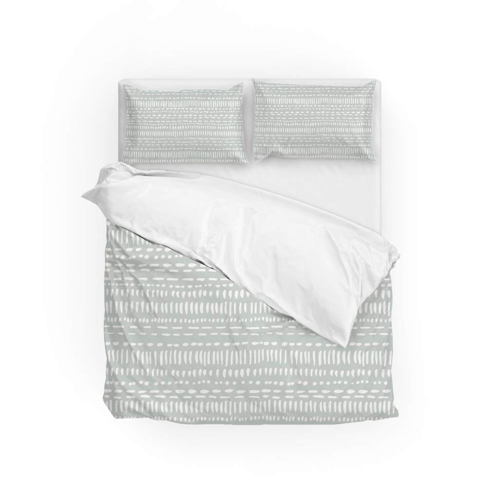 Parure de lit 3 pièces anti-décoloration et sans rétrécissement pour lit double