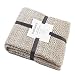 EverGrace Cozy Solid Knitted Throw Blanket Soft Knit Throw Blanket Ombré Effect Textured Lap Quilt for Couch Home Décor Throw (Gradient-Cream)