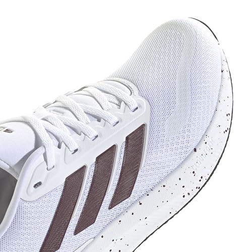 adidas Kadın RUNFALCON 5 W Yürüyüş Ayakkabısı, FTWWHT/MAROON/CBLACK, 37 1/3 EU