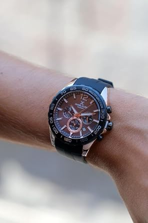 Daniel Klein DKE.1.13742 Exclusive All Functions Steel Plated Men's Wristwatch with Different Color Options with Active Silicone Cord