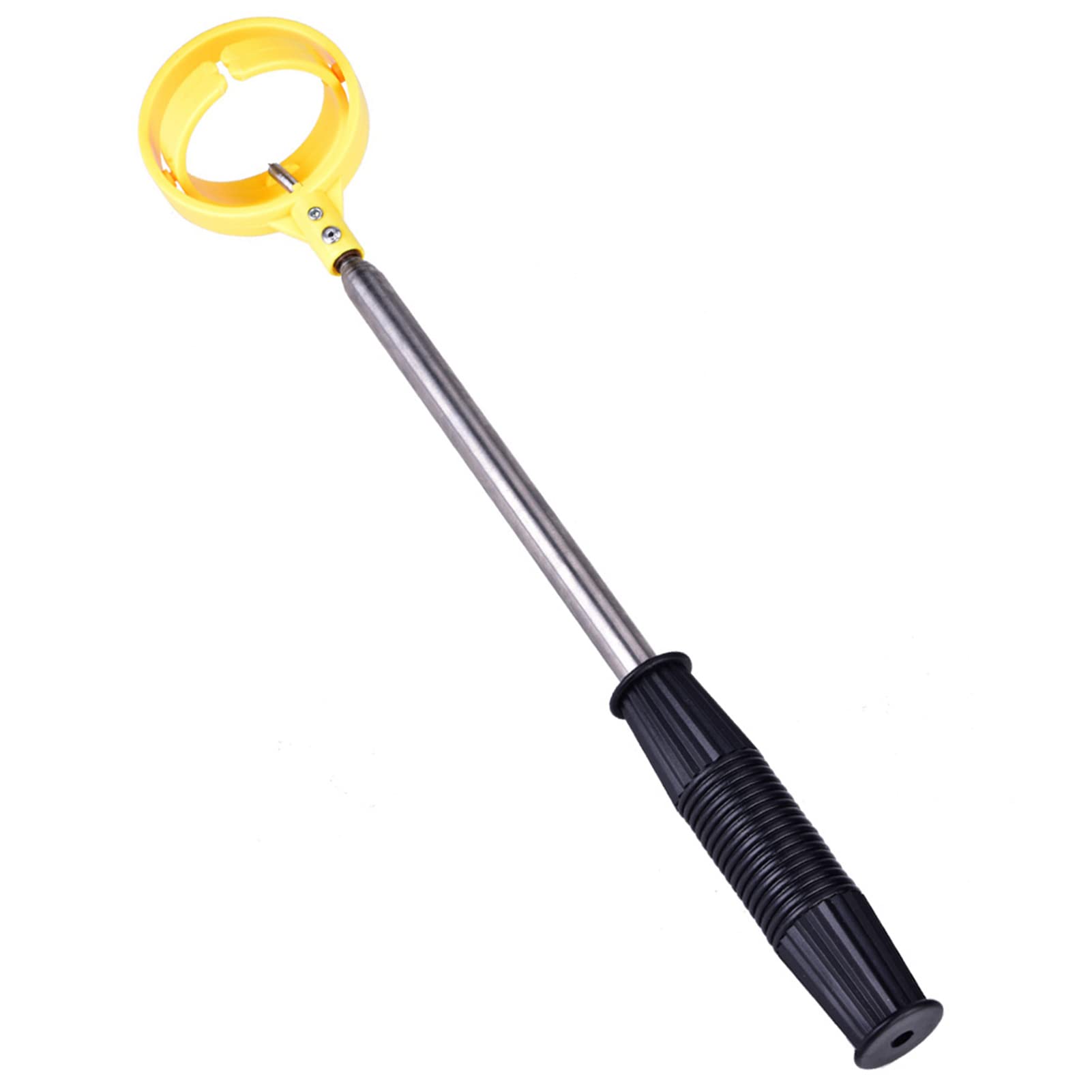 Dioche Golf Ball Retriever Telescópica Acero Inoxidable Automatic Lock Scoop Amarillo