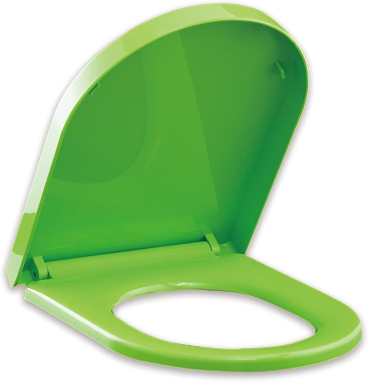 Purple Elongated D-Shaped Toilet Seat with Quiet Close & Adjustable Hinge, Easy Install & Clean