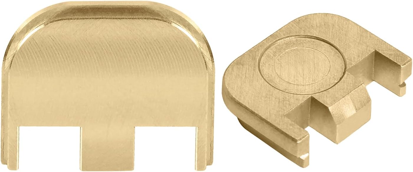 NDZ Performance Slide Back Plate for Glock Gen 5 Models 17 19 19X 22 23 26 27 34 45 47 - Laser Engraved Brass - 9mm/.40 - Custom Image & Color Fill Options - Made in USA