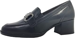 Tamaris Comfort Damen Trotteur aus Leder mit Blockabsatz, Schwarz (Black), 39 EU