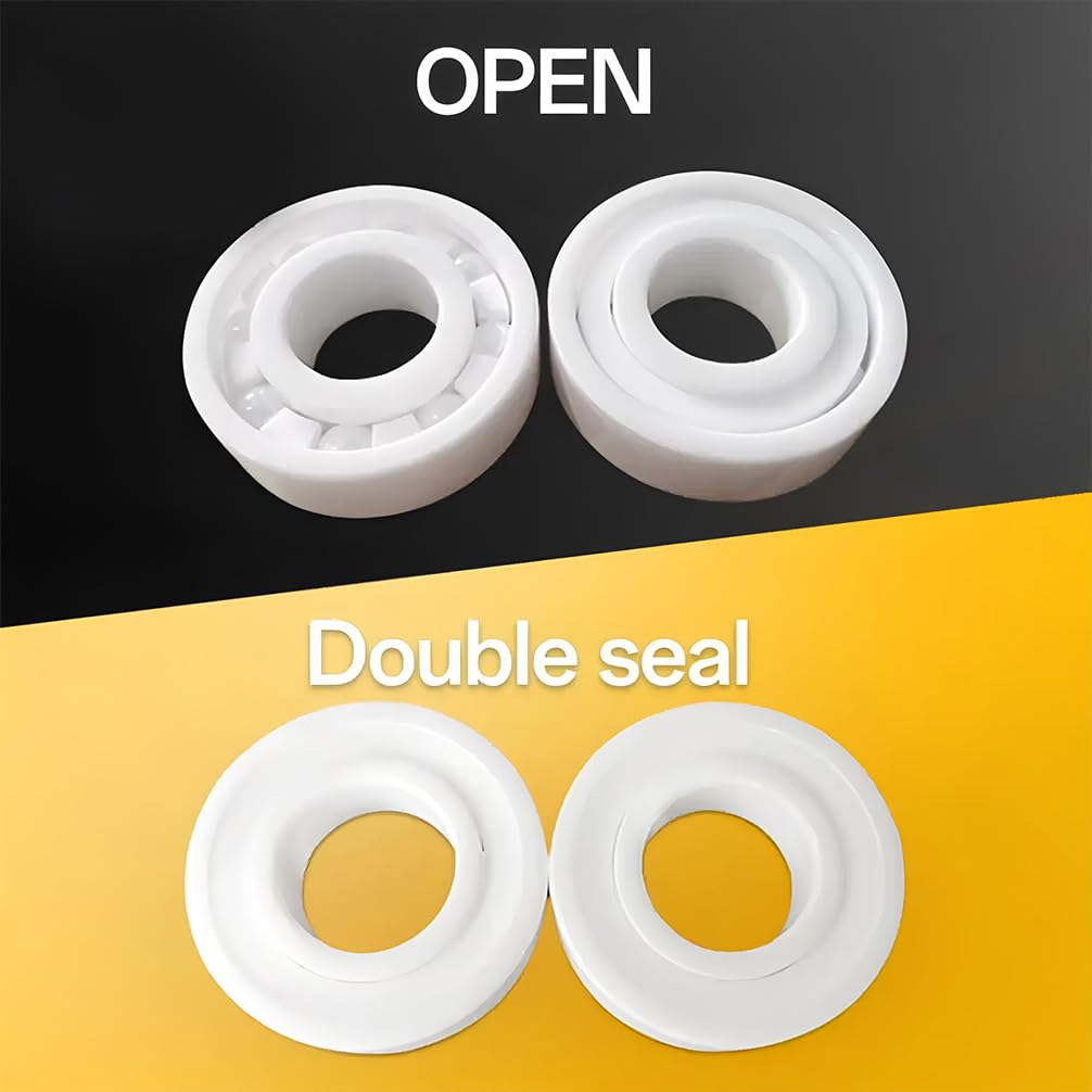 Roulement à billes en céramique avec oxyde de zirconium rainuré 6200 6201 6202 6203 6204 6205 6206 6207 6208 6209 6210 6211 6212 6213 6214 6215 6216 Résistant aux hautes températures CE 2RS