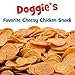 Chip's Naturals Cheesy Flavored Doggie Chicken Chips - Small 4 oz Natural High Protein Low Calorie Dog Treats, Grain Free Gluten Free USDA Inspected & Approved Chicken Treat for Dogs, Pet Supplies