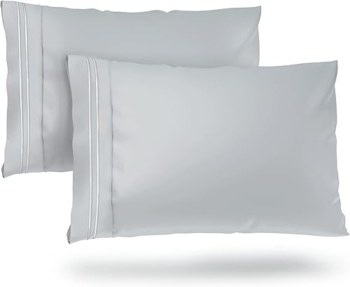 Vista 18 de Cosy House Collection 1500 Collection - Juego de 2 fundas de almohada de lujo, supersuaves de calidad de hotel, sin arrugas, hipoalergénicas