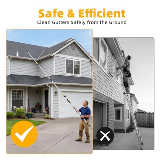 EVCITN 24FT Gutter Cleaning Tool