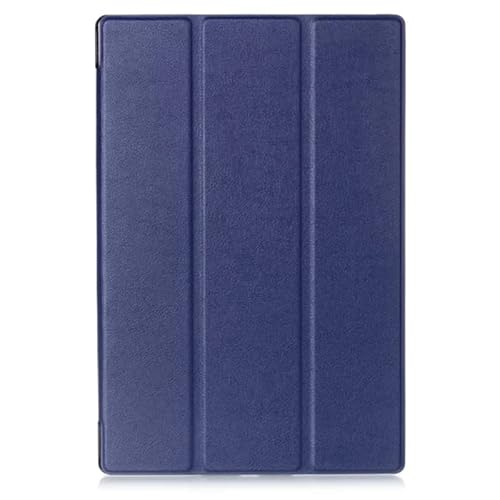SOENS Kompatibel mit Sony Xperia Z2 Z3 Z4 Hülle Tri-Fold PU Leder Stand Cover Kompatibel mit Sony Xperia Z2 Tablet Hülle Tablet Coque F&a Schwarz/Blau (Color : Blue, Size : for Sony Xperia Z3)