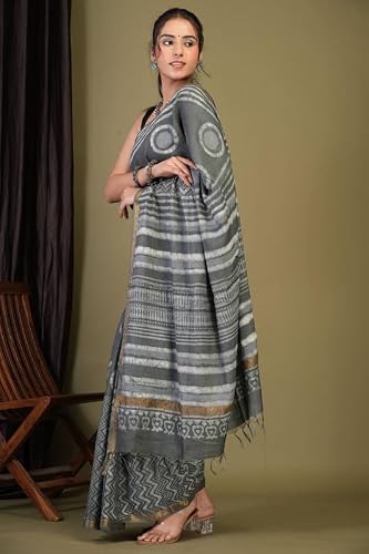 Anuttara gold bhagalpuri silk saree – image 6