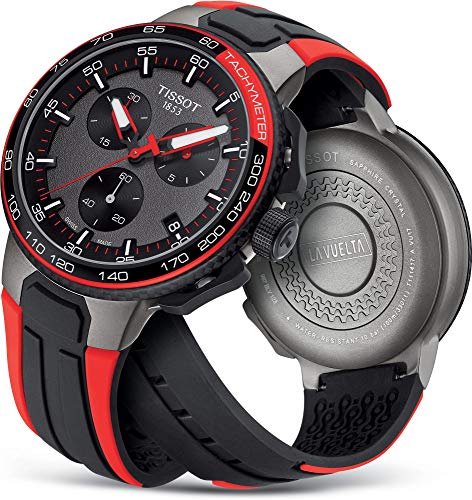 Tissot T-Race Chrono | كوارتز | PVD | سوار أحمر | T111.417.37.441.01