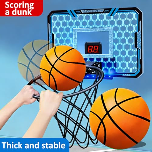Panier de basket-ball mural pliable avec tableau de score - 3
