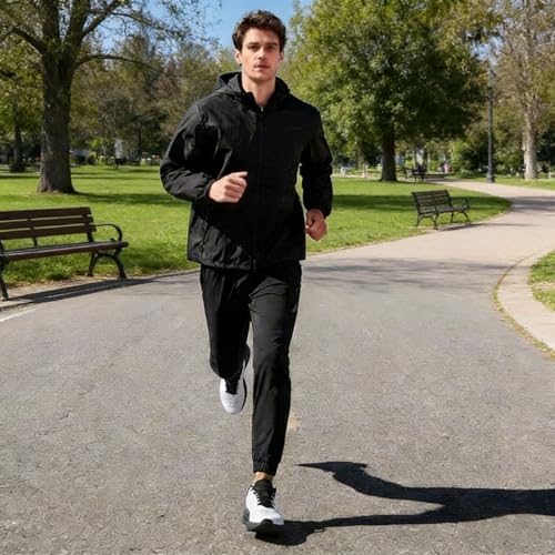 Image of Men's Slip on Walking Sneakers - Lightweight Running Shoes - Cushioned Comfort for Gym, Training, Tennis, Workout - Athletic Fashion - Black /Beige Size 6.5-13