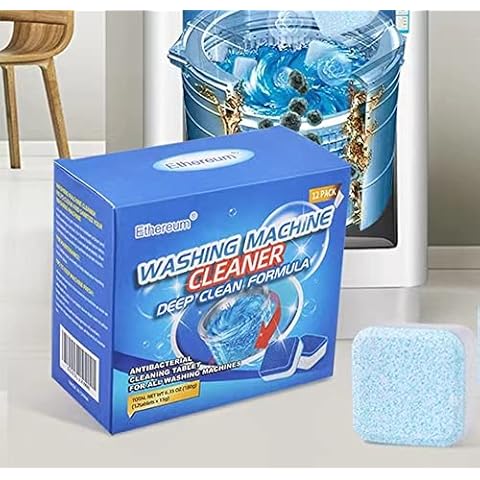 12 Pack Washing Machine Cleaner and Descaler Cover