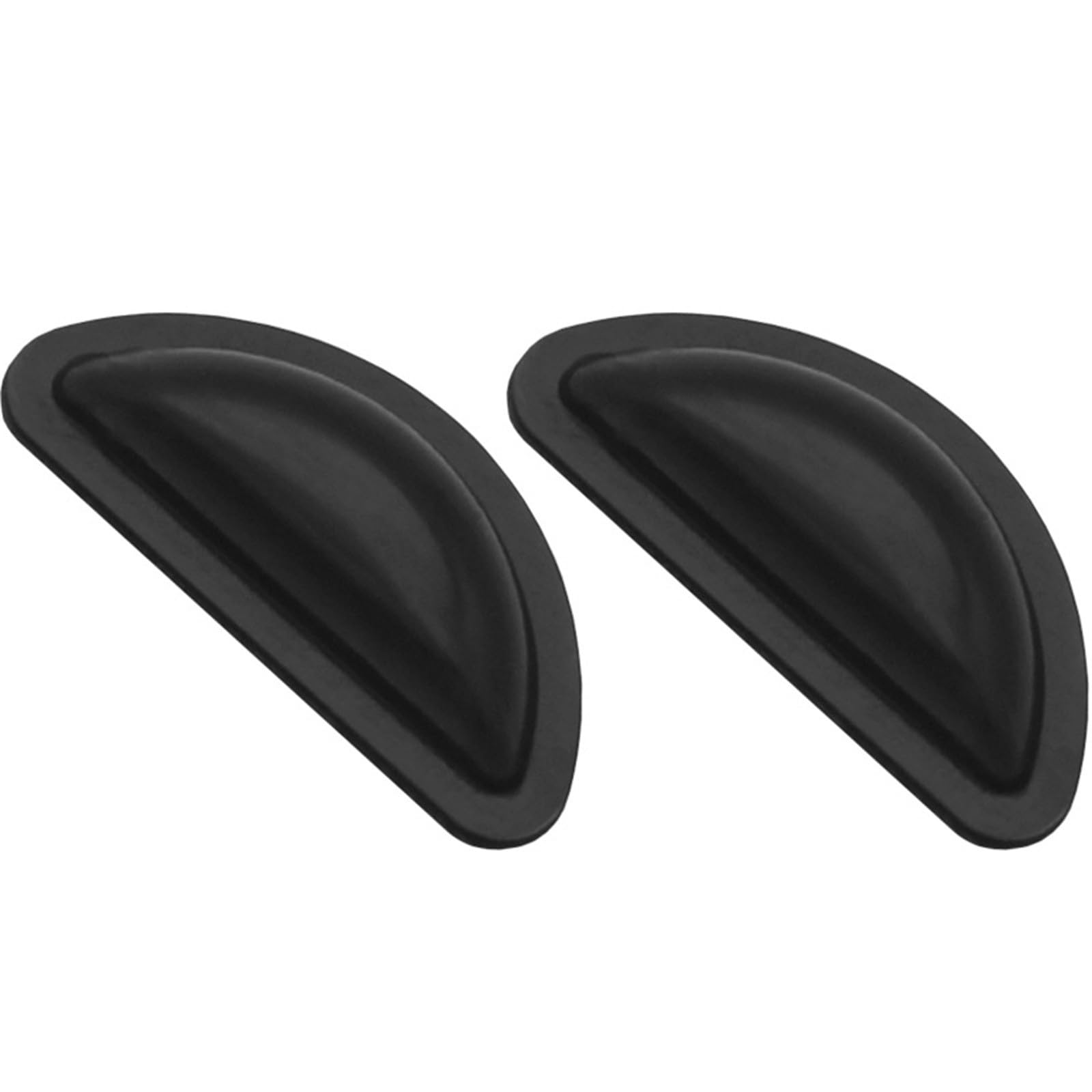 Selbstklebende Silikon-Nasenpads für Brillen weiche Polster für Lesebrillen Sonnenbrillen rutschfeste Auflage mit 3 mm Stärke schwarzes Zubehör für komfortablen Sitz 2Stücke (Black, 1.5X1CM)