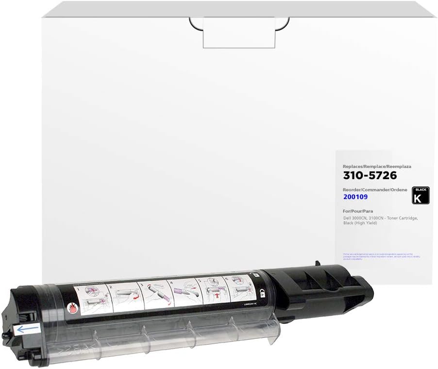 Clover Replacement Toner Cartridge for Dell 3000/3100 | Black | High Yield