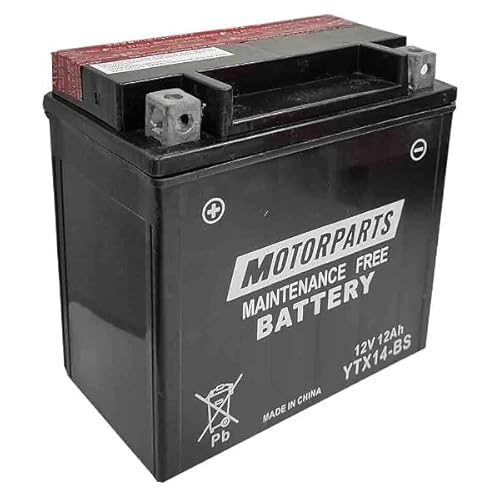 BATTERIA MOTORPARTS MINARELLI BATTERIA YTX14-BS 12V 12AH COMPATIBILE CON PIAGGIO