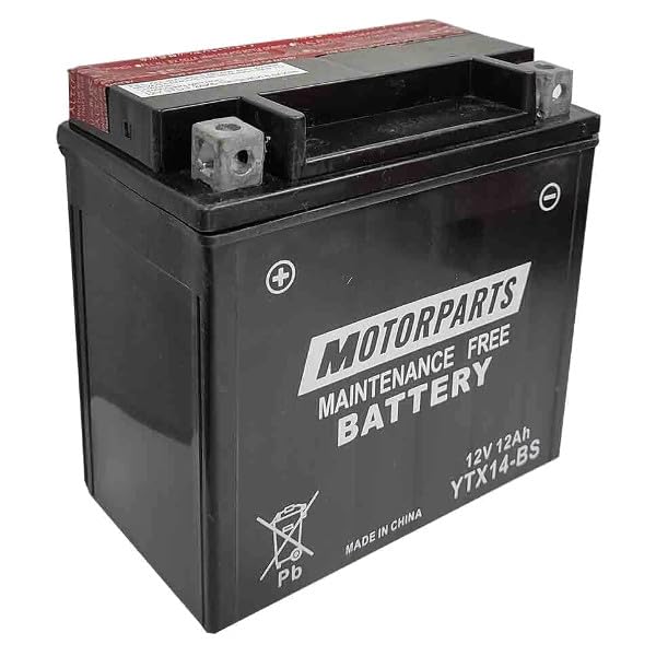 BATTERIA MOTORPARTS MINARELLI YTX14-BS 12V 12AH COMPATIBILE CON MOTO GUZZI V7 III STONE 750 2017  2017 SENZA MANUTENZIONE COMPLETA SPECIFICA MOTO SCOOTER