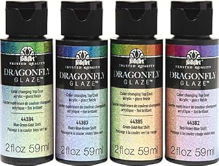 FolkArt Paint, Dragonfly Glaze, 59 ml (Pack of 4)